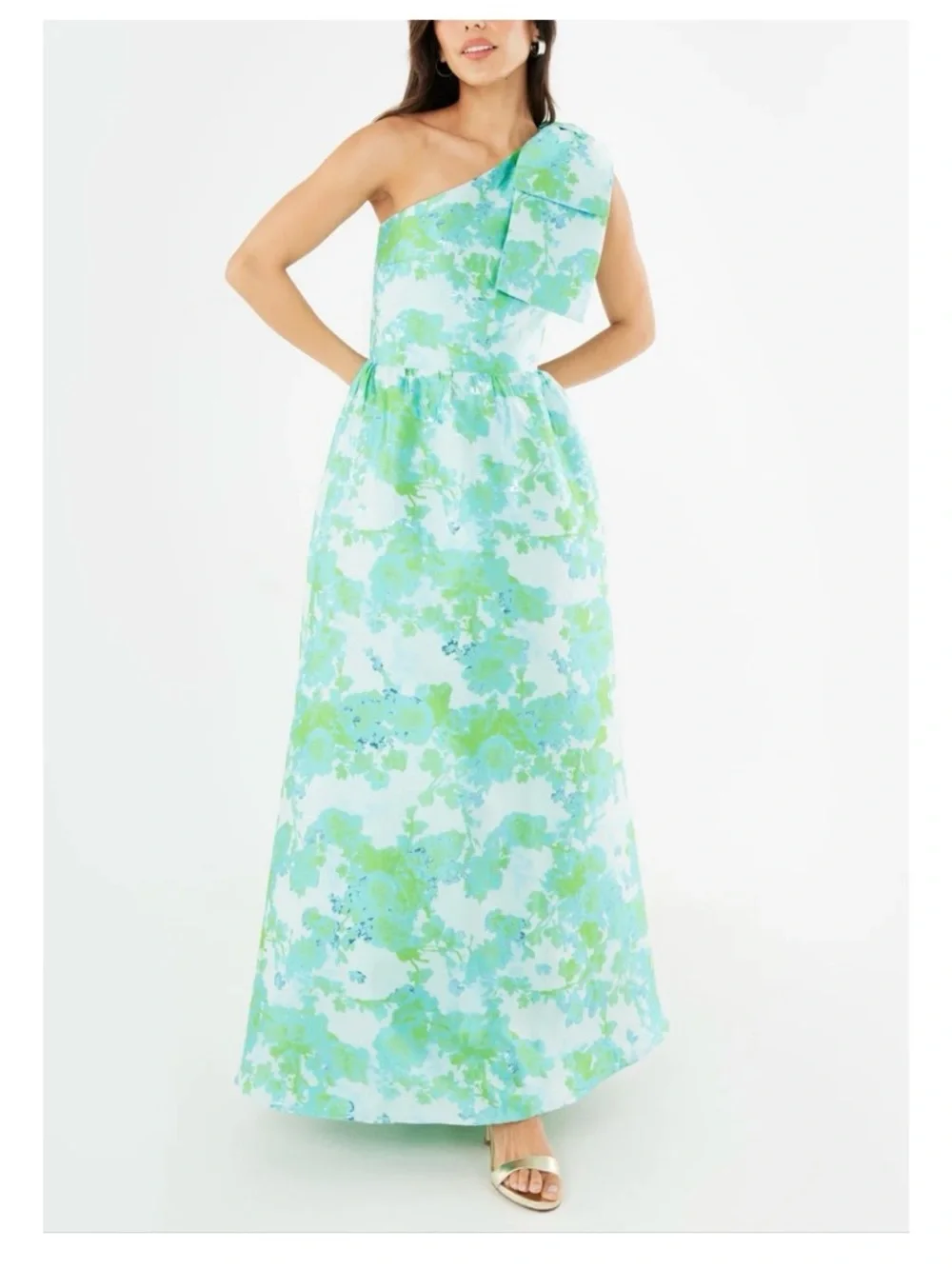 Abbey Glass Caroline Gown in Green - Large - Picture 2 of 7
